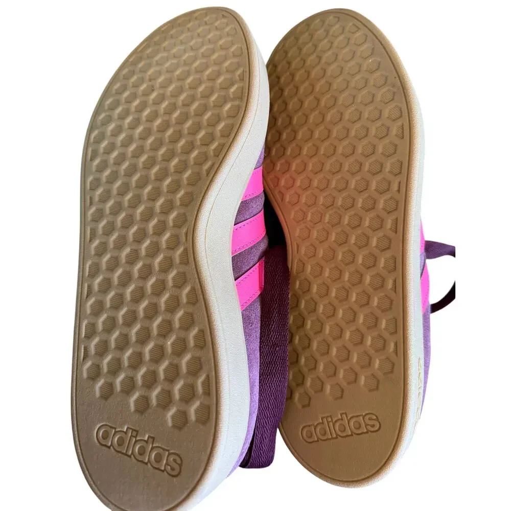 NWT Adidas Grand Court Base Shoes Shadow Red / Lucid Pink 10 - Picture 6 of 9